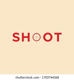 Shoot Text Logo Icon Design Template Stock Vector (Royalty Free ...