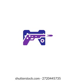 Shooter console game logo idea.