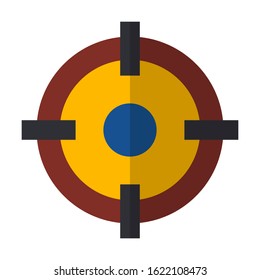 Shooter flat color vector icon