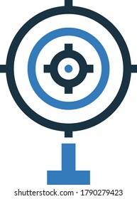 Shooter target icon / vector graphics