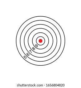 shooting archery target printable stock vector stock vector royalty free 1656804820 shutterstock
