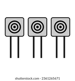diseño de ilustración vectorial de icono de tarjeta de tiro