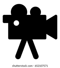 Shooting Camera Glyph Vector Icon
