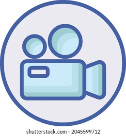 Shooting camera Vector icon that can easily modify or edit

