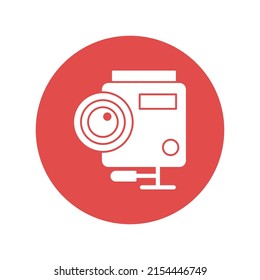 Bildkamera-Vektorsymbol, das für kommerzielle Arbeiten geeignet ist und leicht modifiziert oder bearbeitet werden kann

