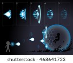 Shooting effect animation.
