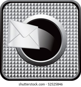 shooting email silver checkered web button