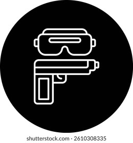 Shooting Game vector icon. Can be used for printing, mobile and web applications.