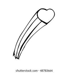 shooting heart drawing