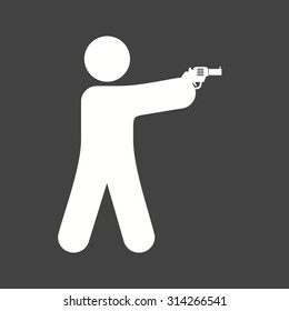 Shooting, hunting, bullets icon vector image. Can also be used for military. Suitable for use on web apps, mobile apps and print media.
