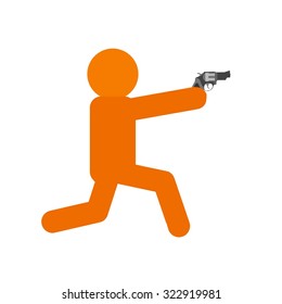 Shooting, hunting, bullets icon vector image. Can also be used for military. Suitable for use on web apps, mobile apps and print media.