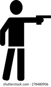 Shooting Icon Gun