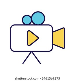 Shooting-Symbol mit weißem Hintergrund Vektorgrafik Stock-Illustration