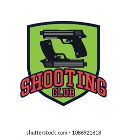 shooting logo with text space for your slogan / tag line, vector illustration