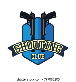 shooting logo with text space for your slogan / tag line, vector illustration
