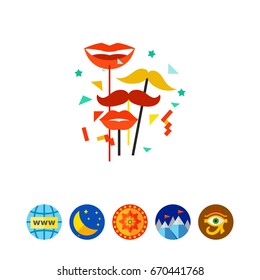 Shooting masks icon