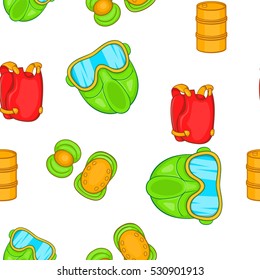 Shooting paintball pattern. Cartoon illustration of shooting paintball vector pattern for web