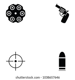 Shooting Range Icon Set