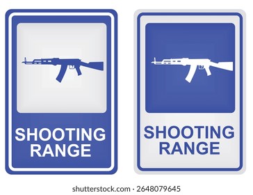 Shooting range sign. vector illustration