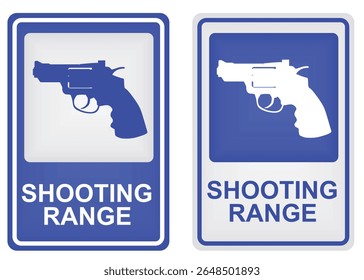 Schießstandzeichen. Vektorgrafik