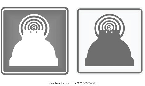 Shooting range sign. vector illustration