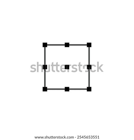 Shooting Range Target Icon. Transform Box icon on white background