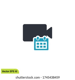 icono de programación de disparo ilustración vector eps 10 plantilla de logotipo