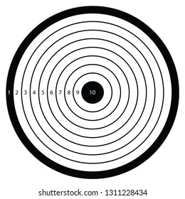 Shooting Range Target Stock Vector (Royalty Free) 772901227 | Shutterstock