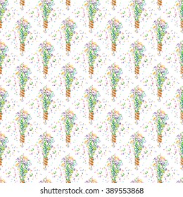 Shooting slapstick seamless pattern. Vector illustration
