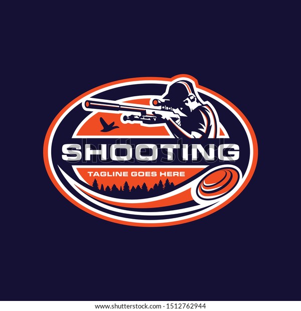 shooting sport badge logo\
template