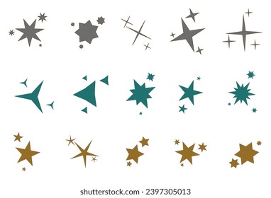 Shooting Star Black.
Shooting star with an elegant star trail on a white background. Festive star sprinkles, powder. Vector png.