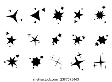 Disparando a Star Black.
Estrella fugaz con un elegante rastro estrella en un fondo blanco. Estrellas festivas rocian polvo. Vector png.