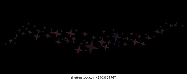 Disparando a Star Black.
Estrella fugaz con un elegante rastro estrella en un fondo blanco. Estrellas festivas rocian polvo. Vector png.