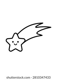 Shooting Star Coloring Page