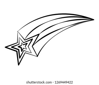 shooting star doodle
