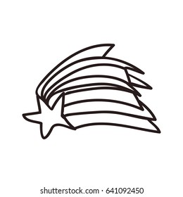 shooting star doodle