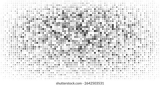 
Shooting star with an elegant star trail on a white background. Festive star sprinkles, powder. Vector illustration