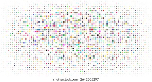 
Shooting star with an elegant star trail on a white background. Festive star sprinkles, powder. Vector illustration