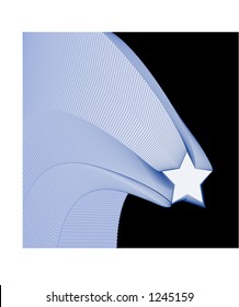 shooting star graphic vector