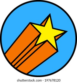 Shooting star icon