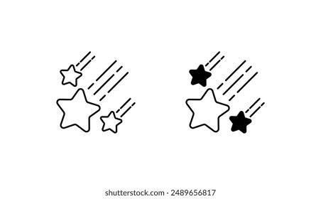 Diseño de icono de estrella de tiro con fondo blanco ilustración de stock