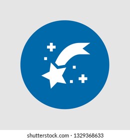  Shooting star icon. Editable  Shooting star icon for web or mobile.