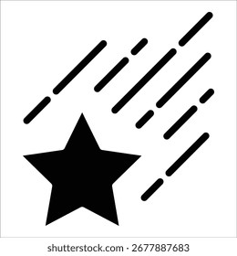 Elemento de icono de estrella de tiro para el diseño
