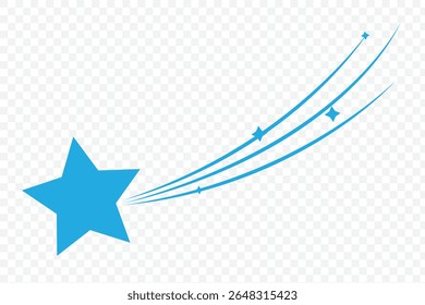 Shooting Star Icon . shooting star Solid icon . 