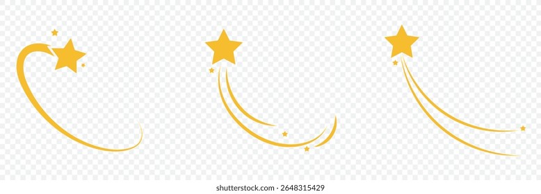 Shooting Star Icon . shooting star Solid icon . 
