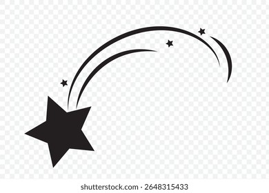 Shooting Star Icon . shooting star Solid icon . 