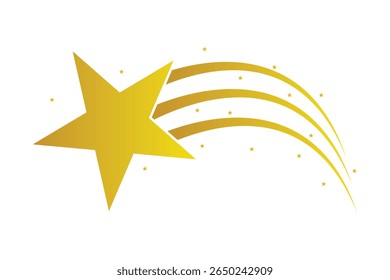shooting star icon, stars and stripes icon. vector illustration.