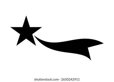 shooting star icon, stars and stripes icon. vector illustration.