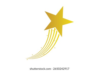 shooting star icon, stars and stripes icon. vector illustration.