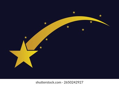 shooting star icon, stars and stripes icon. vector illustration.